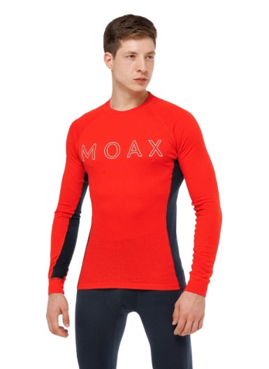 Термофутболка MOAX RACE LS M красный/синий